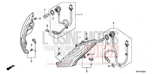 CLIGNOTANT SH125C de 2012